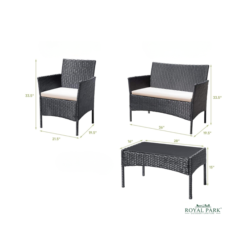 Medidas y uso set de ratán Uplion