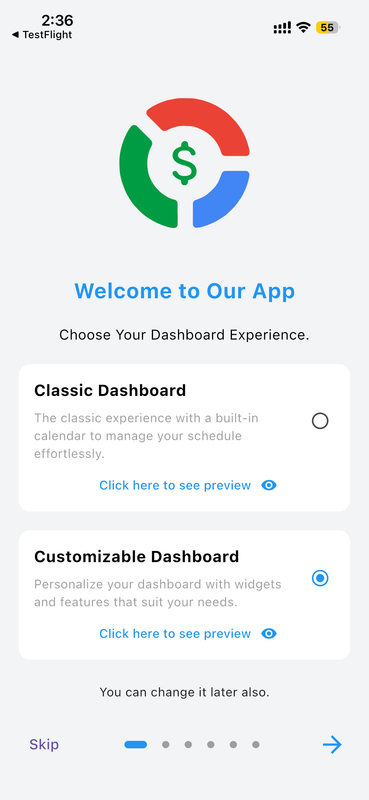 Choose Your Dashboard Style