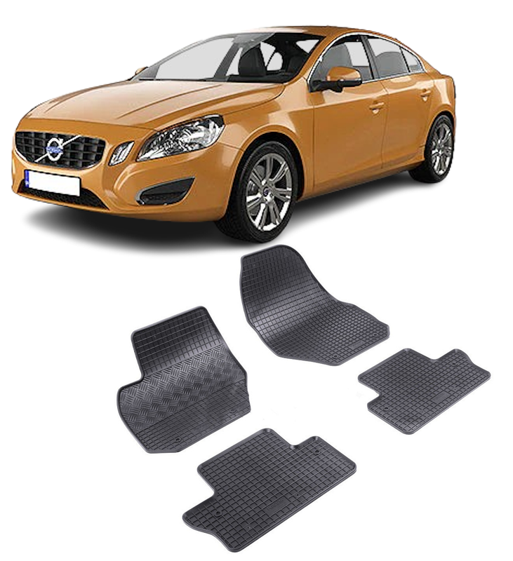 Set 4 covorase Volvo S60 2011-2018, din cauciuc 100%, compatibile cu autoturismul VOLVO S60