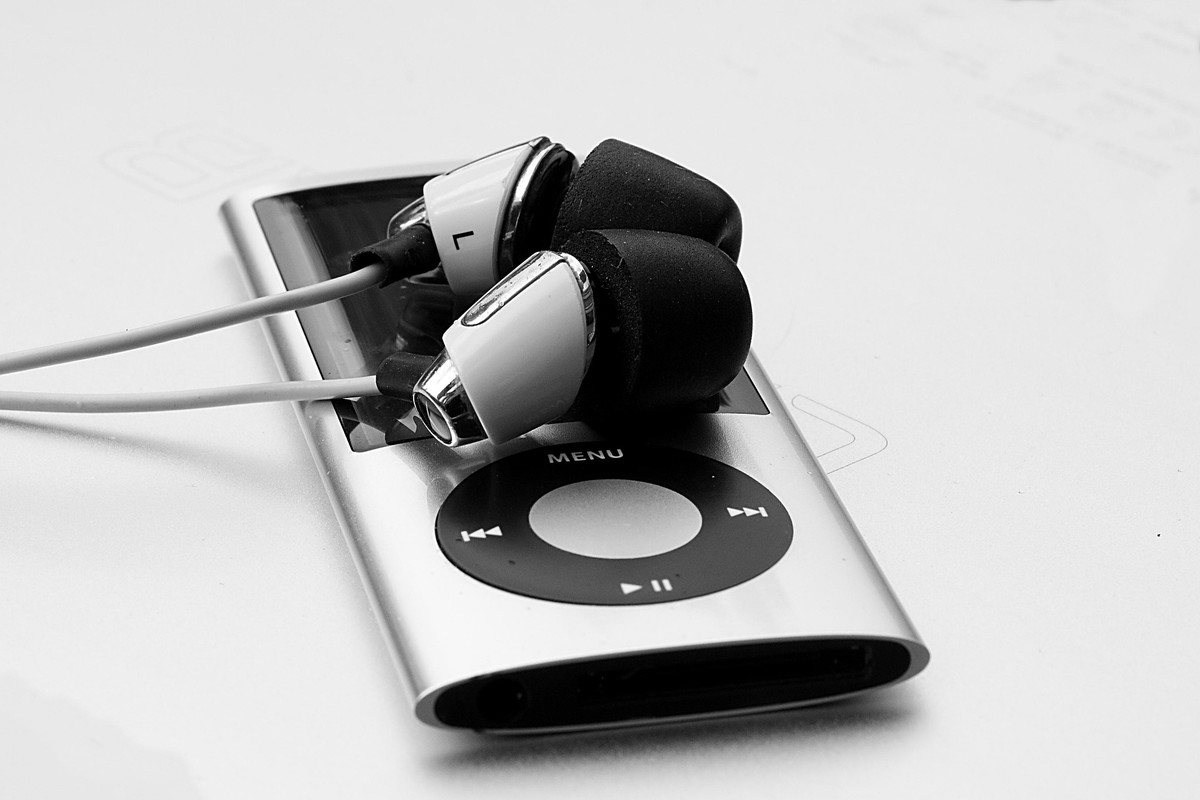 Antigo MP3 player portátil da década de 90
