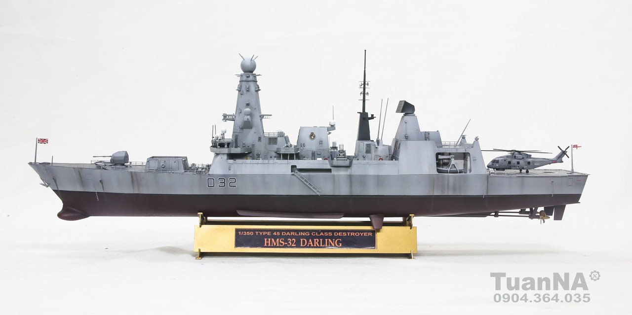 1/350 HSM Darling - Type 45 Destroyer (Trumpeter) - Ready for