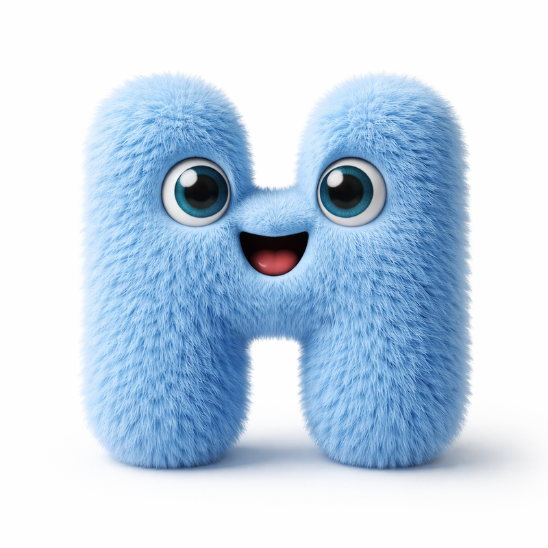 Nhân vật chữ cái lông xù