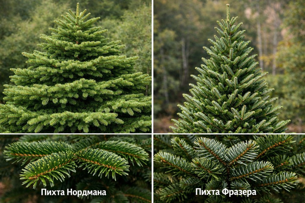 Сравнение Пихта Нордмана и пихты Фразера
