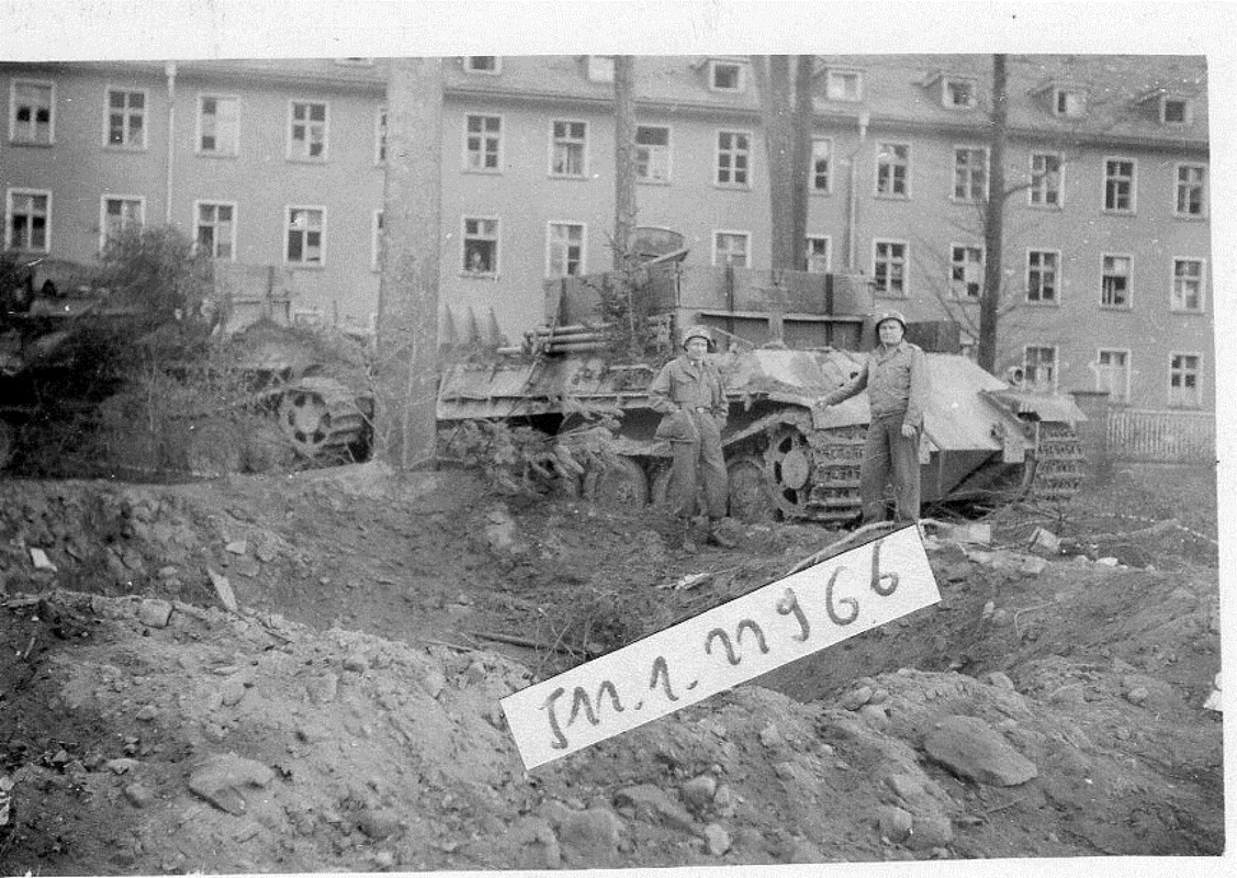 Panzer Panther zerstört Westdeutschland 1945 2