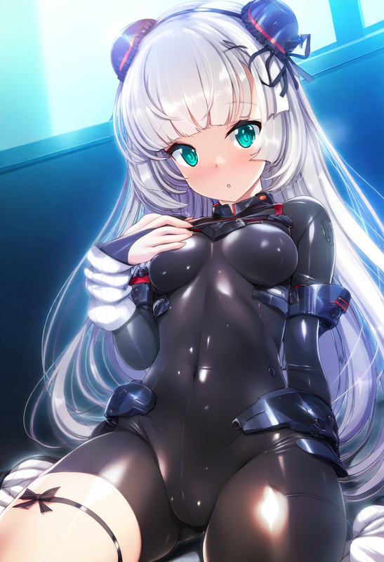 1girl, urushihara satoshi, {{torisan}}, {{{kobayashi ritz}}}, aqua eyes, long ha s-2816761213