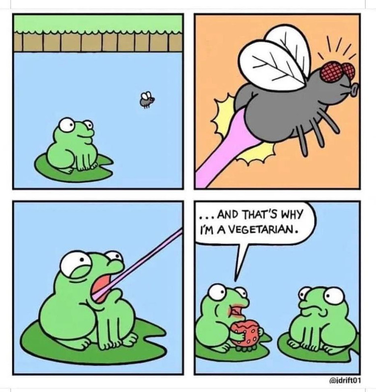 vegetarian frog