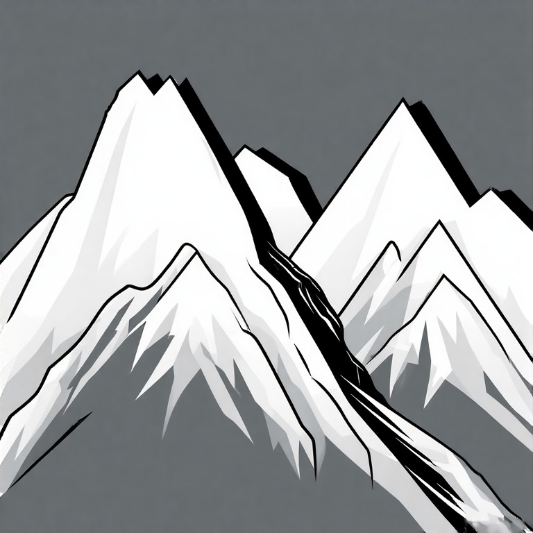 Two-stylized-mountains-outline-17