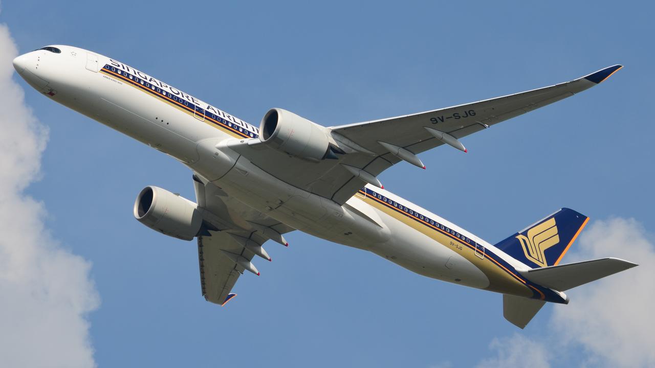 Airliner departing airport
