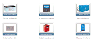 Une sélection de batteries de stockage