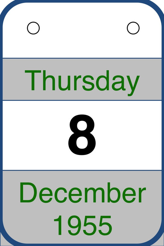 Calendar: 8 December 1955