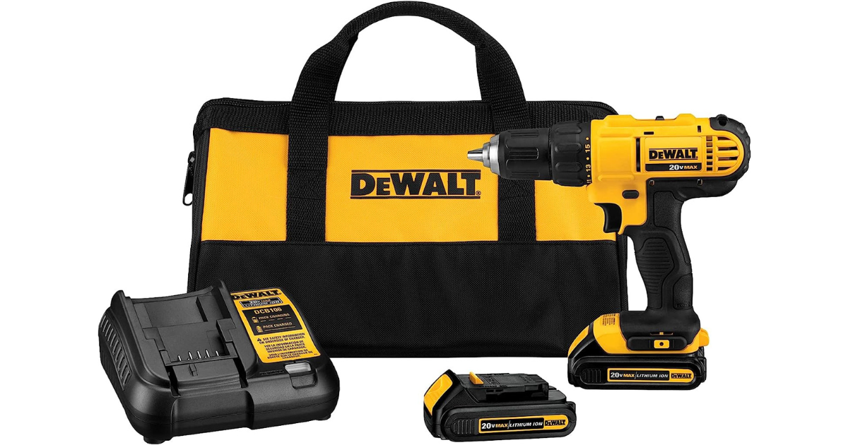 Powerful Performance: DEWALT 20V Max Cordless Drill / Driver Kit for 