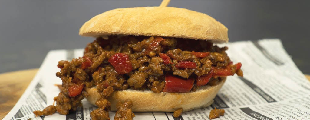 Bocadillo de carne picada
