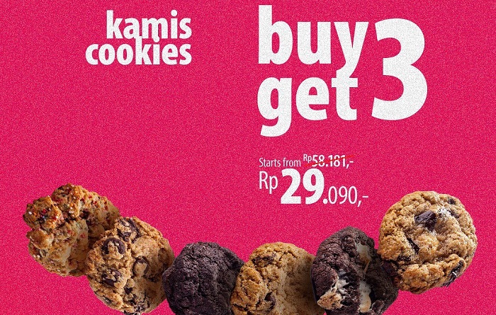Promo Kamis Cookies yang ditawarkan oleh Richeese Factory. 
