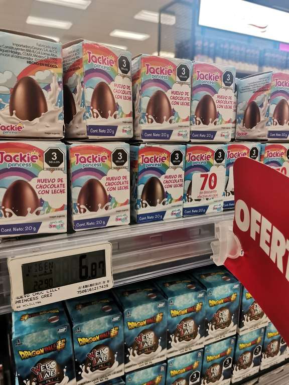 Del Sol: Huevo de chocolate a $6.87 
