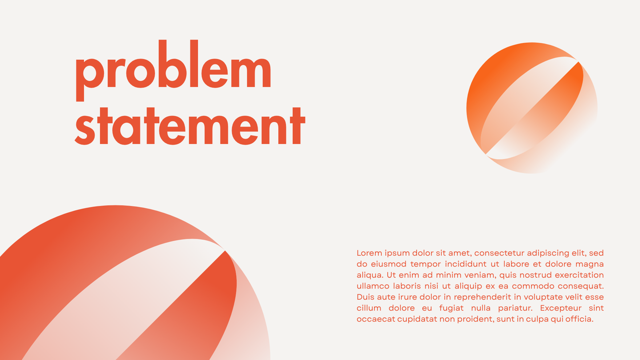 Orange and White Geometric Minimalist Startup Pitch Deck Presentation