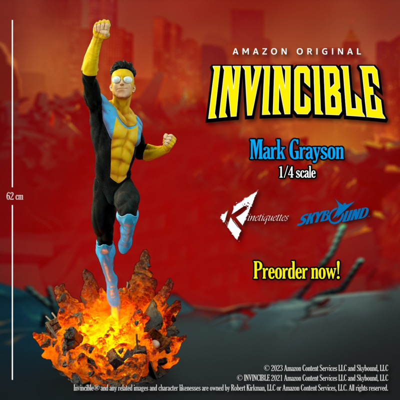 Kinetiquettes : Invincible – Mark Grayson 1/4 Statue 1