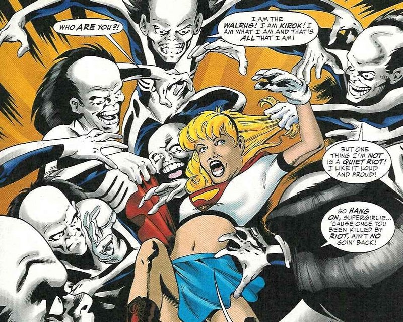 6796610-strength-overcomes supergirl with dozens of copies supergirl #51