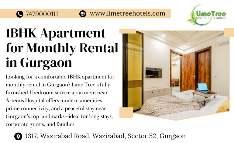 1BHK Apartment for Monthly Rental in Gurgaon