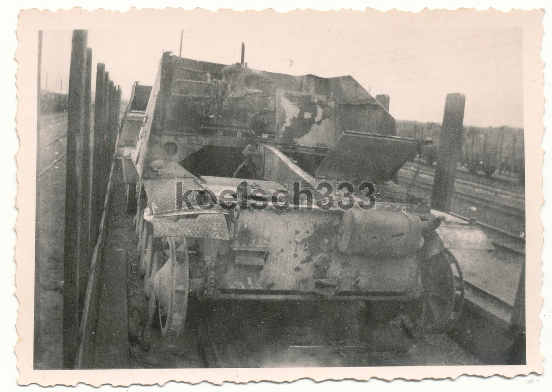 Foto Orel 1943 Panzerjäger Panzer Marder II Wrac