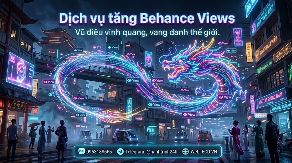 tăng behance views giá rẻ project behance