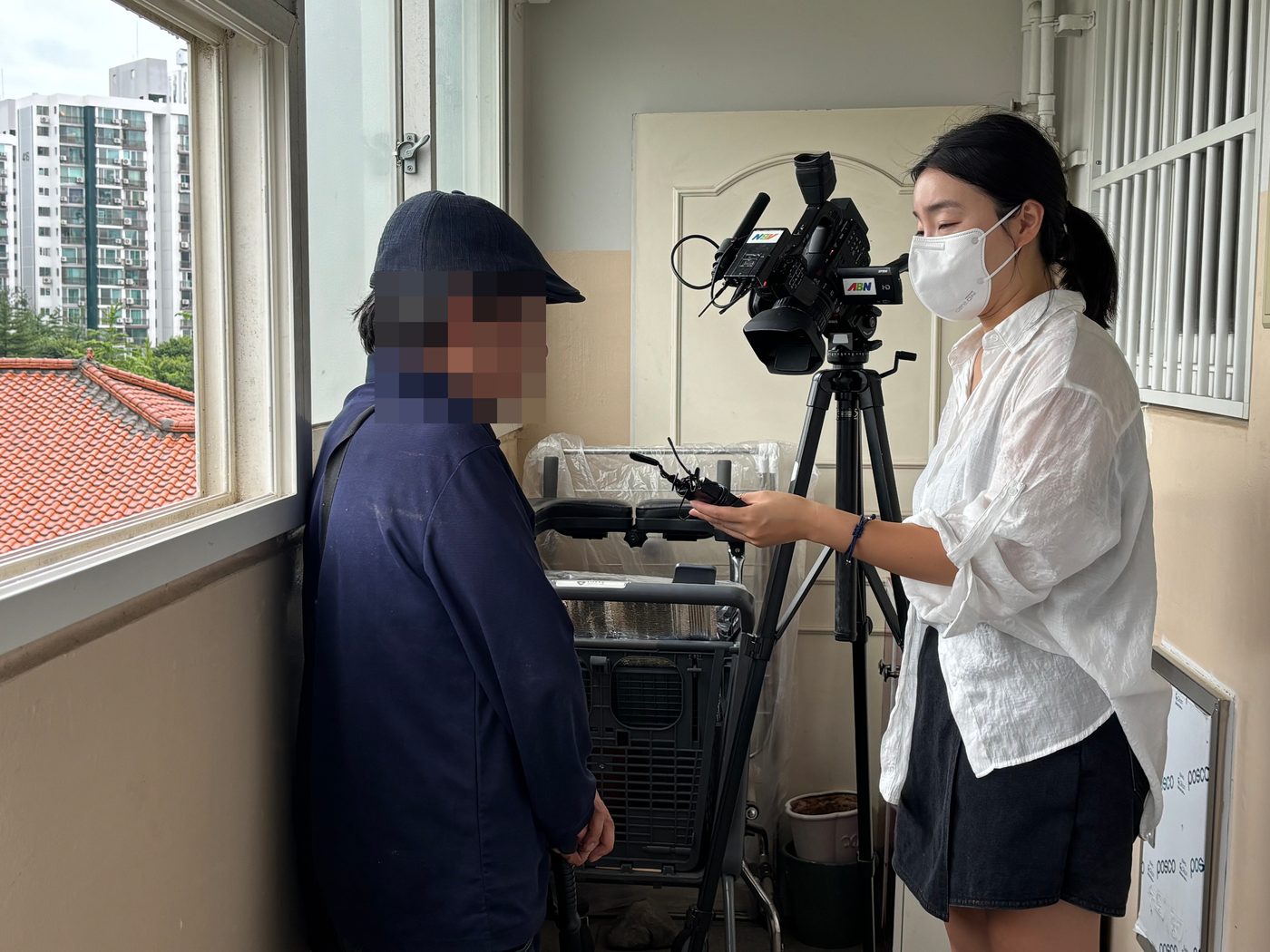 아름방송 취재 현장