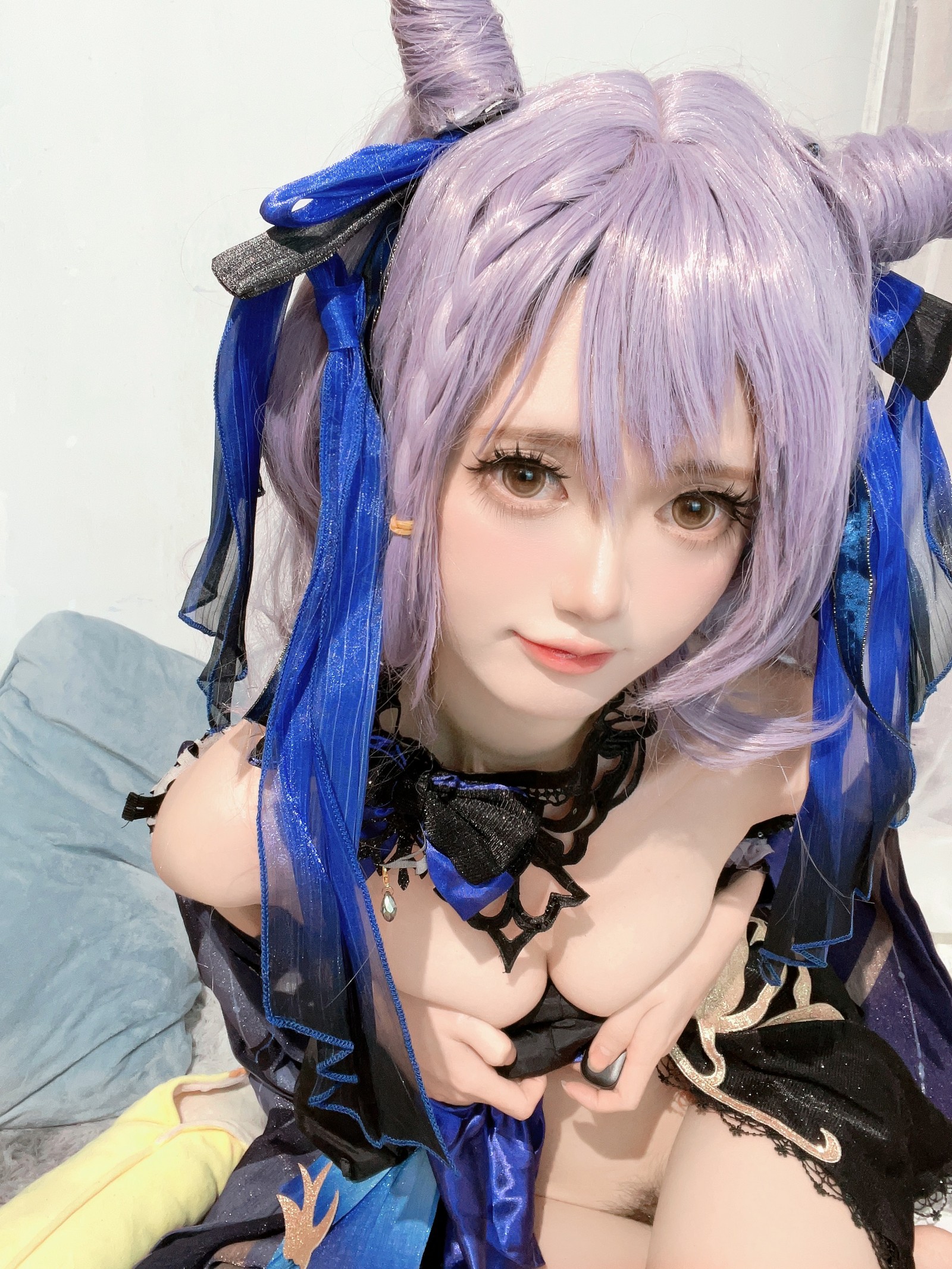 趴趴捣蛋陌 刻晴 Cosplay 写真合集｜原神人气角色 写真＋视频（92P＋1V｜677MB）插图7