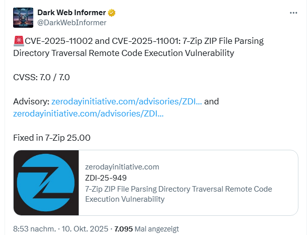 7-Zip-Schwachstellen