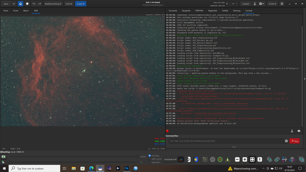 GraXpert memory limit 2