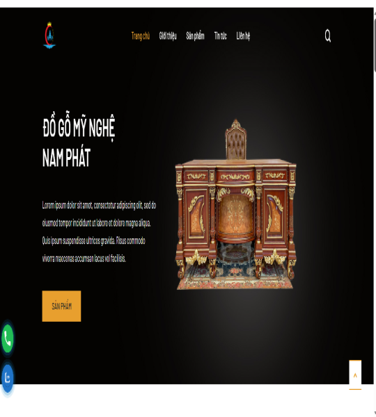 Web bán đồ gỗ Wordpress