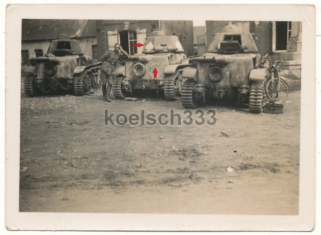 erbeutete französische Renault R 35 Panzer Char 
