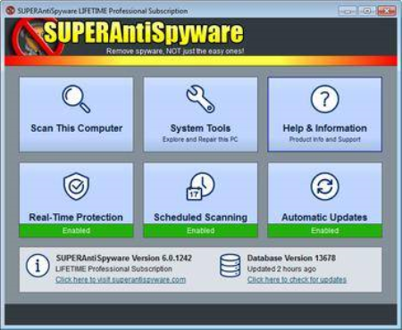 SUPERAntiSpyware Professional X 10.0.1242 Multilingual Portable SUPERAntiSpyware Professional X 10.0.1242 Multilingual Portable