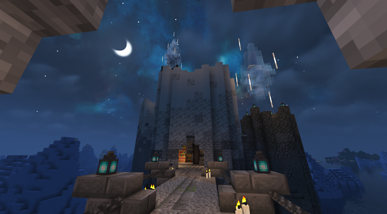 Floating Arctic Fortress (with creation Prozess) Minecraft Map