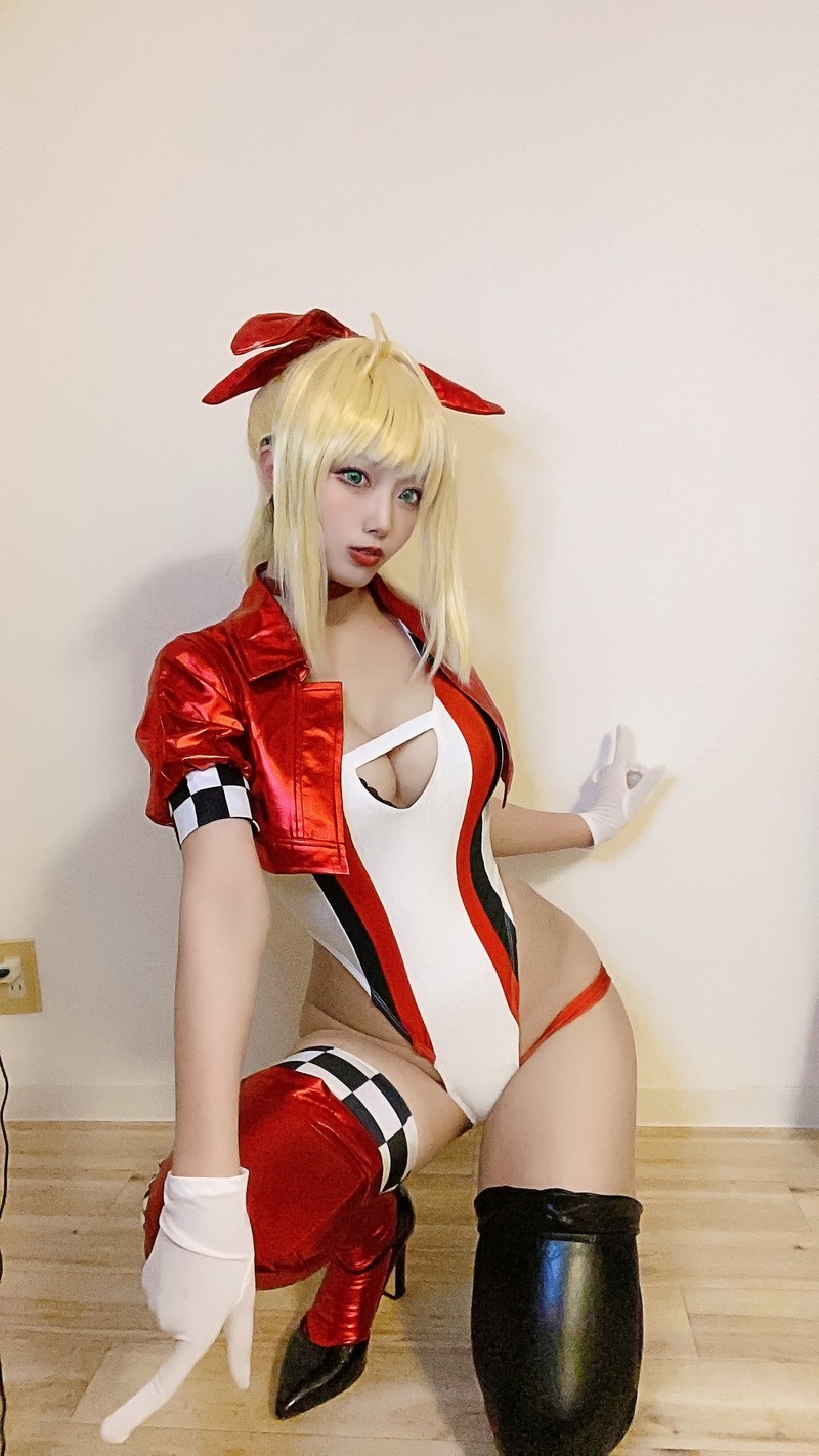 切切Celia 亚丝娜内衣 Asuna Cosplay 写真图集 93P