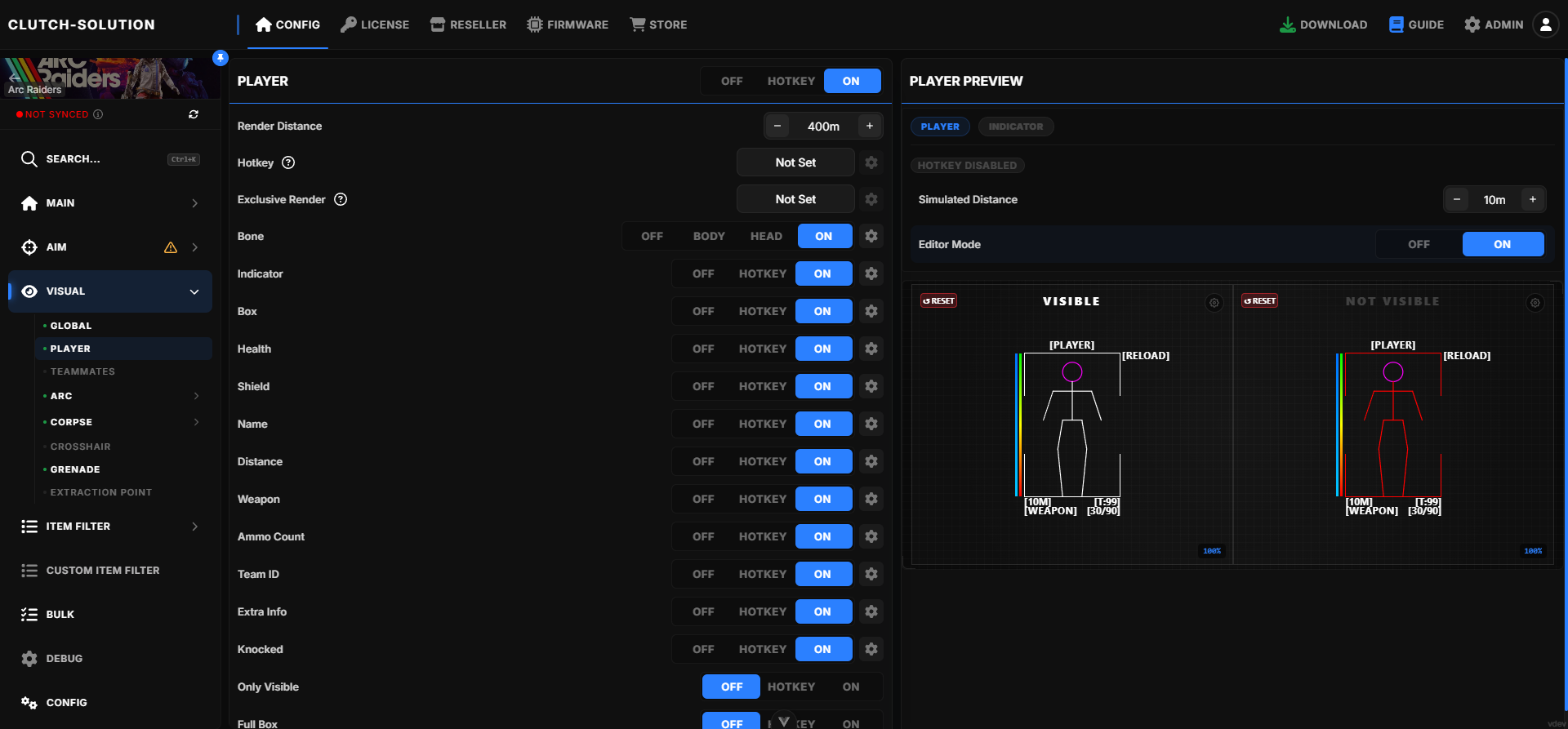 Player Editor