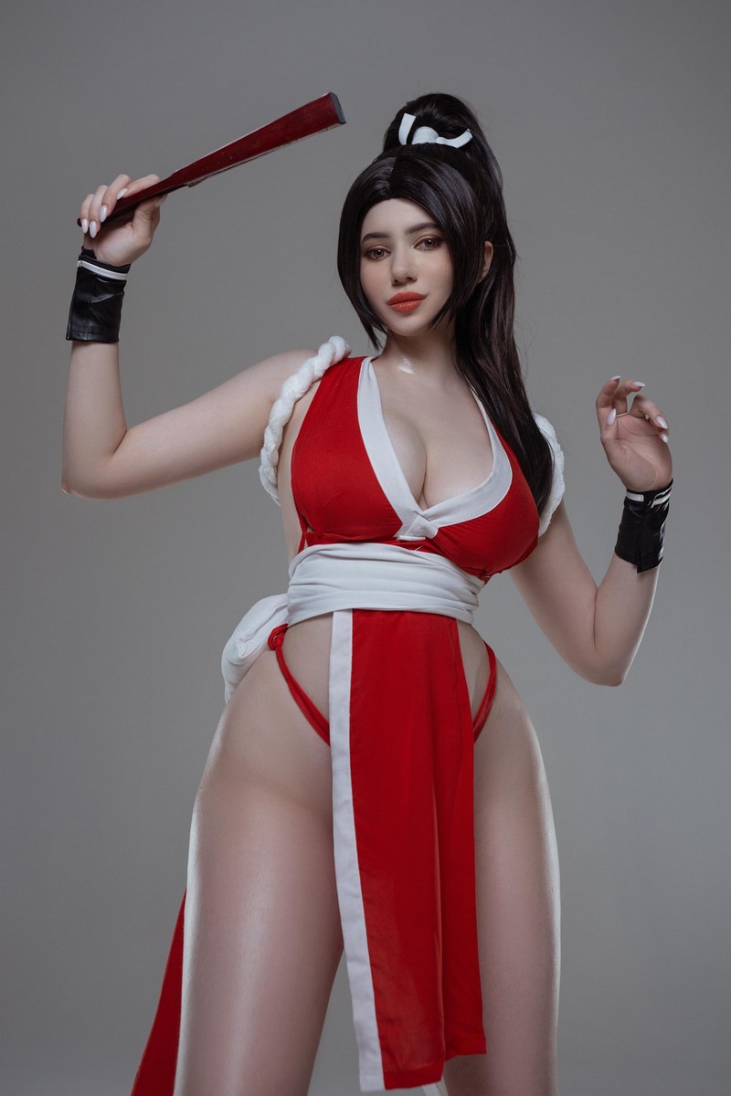 Alina Becker 不知火舞 Mai Shiranui Cosplay 格斗游戏角色写真【58P-14.4M】插图3