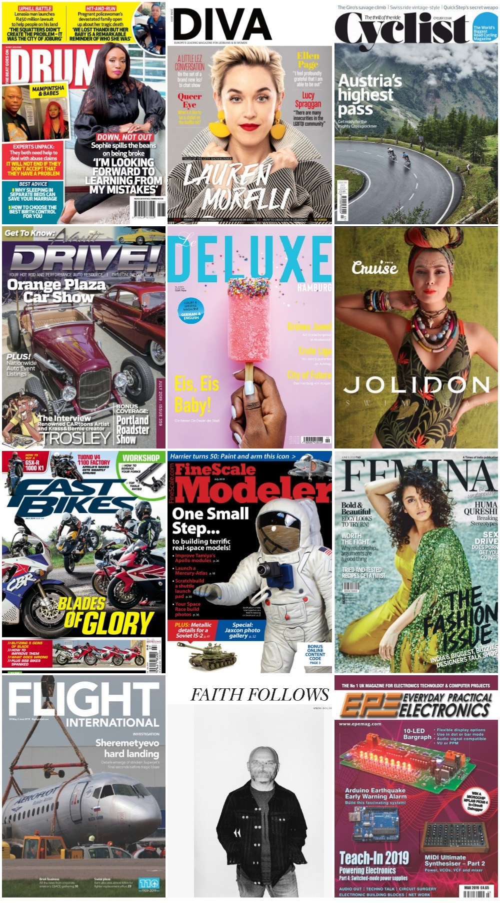 60 Assorted Magazines - June 06 2019