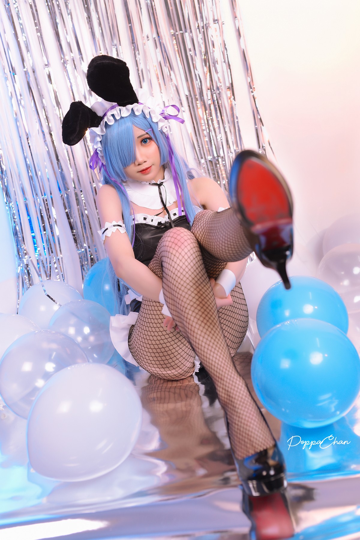 PoppaChan Rem Bunny Cosplay (Re Zero) – 37 Photos 12 Videos 489MB插图4