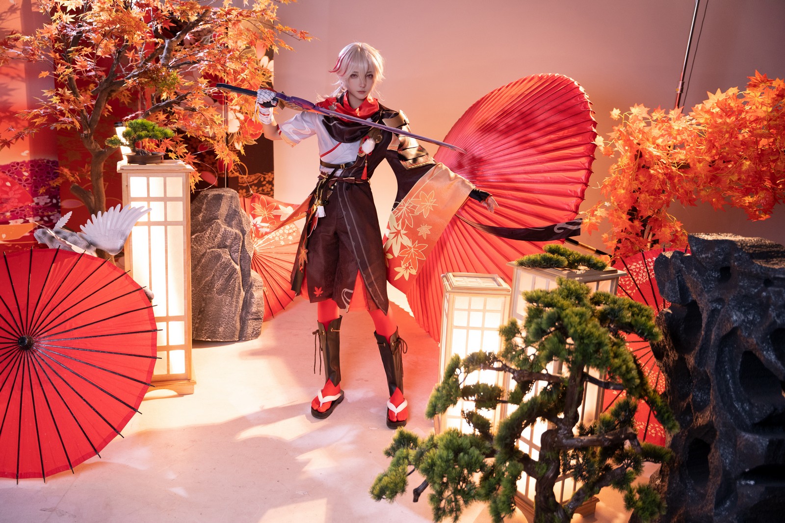 Seya-狮砸 – 原神 枫原万叶 Cosplay 高清写真（9P-88MB）插图4