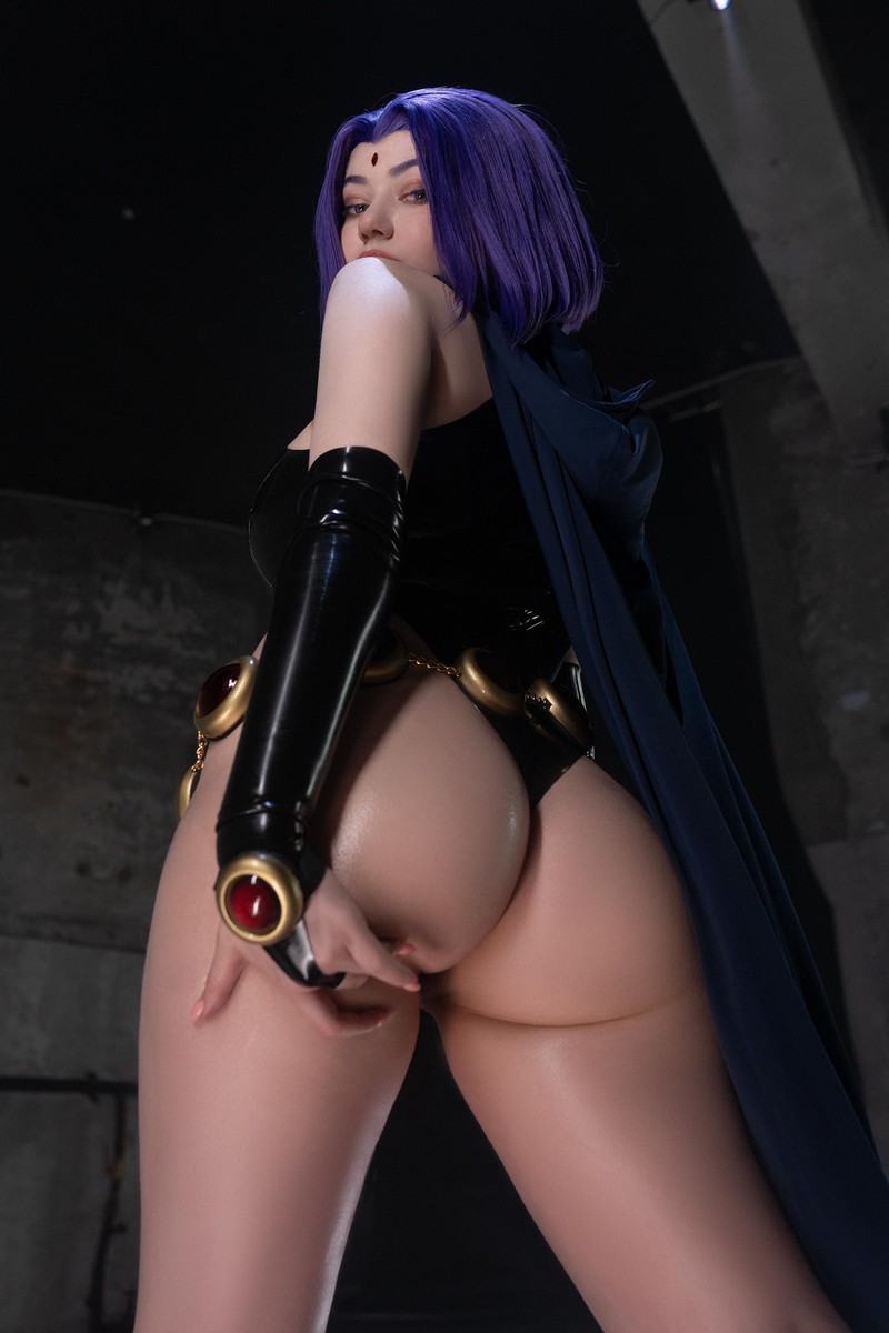 Alina Becker Raven Cosplay DC 角色高清写真图集【51P-35.3M】插图8
