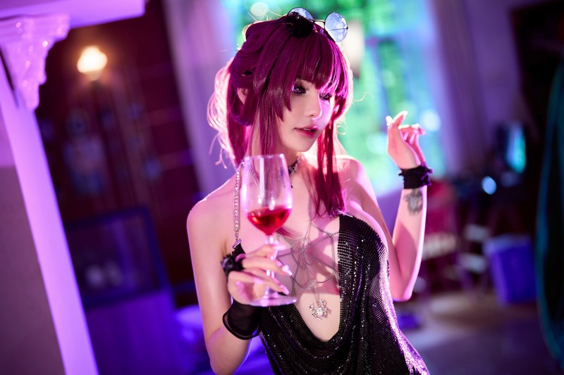 Joyce Lin2x Kafka Bar Night Cosplay Honkai Star Rail 写真 74P插图