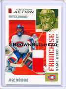 2003-04 ITG Action Jerseys #M-256 [Jose Theodore] [Montreal Canadiens] [Franchise] [~100] [swatch=wh