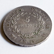 5 francos Napoleón Primer Consul Año 12 PAS5142