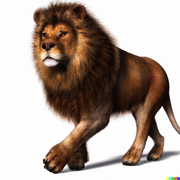 DALL-E-Very-photorealistic-lion-White-background
