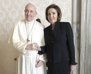 Bergoglio Pelosi masonic handshake