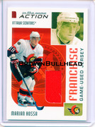 2003-04 ITG Action Jerseys #M-261 [Marian Hossa] [Ottawa Senators] [Franchise] [~100] [swatch=red] a