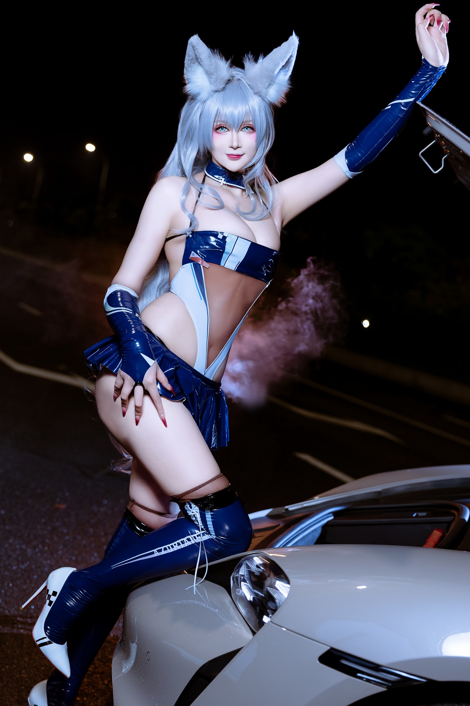 兔胖胖min – 碧蓝航线 信浓 赛车 Cosplay 高清写真集（40P-334.3MB）插图3