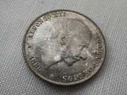 20 centavos de peso Alfonso XII. Manila 1885.  DD9-A3823-16-A4-4-E53-9187-91-FD8421578-F