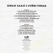 Sinan Sakic - Diskografija Sinan-Sakic-1987-LP-Zadnja