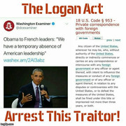 Deep State Logan Act Obama