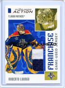 2003-04 ITG Action Jerseys #M-253 [Roberto Luongo] [Florida Panthers] [Franchise] [~100] [swatch=whi